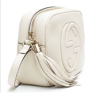 Gucci
Soho Leather Disco Bag Mystic White Handbag